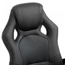 Racing PU Leather Office Chair Executive Desk Gaming Swivel Height Adjustable PC Computer-Black/Grey