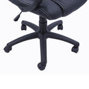 Office Chair Racing Chair Leather Executive Desk Gaming Swivel Adjustable Computer Seat - Black/Green