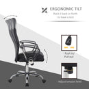 Swivel Executive Office Chair High Back Mesh Chair Seat Office Desk Chairs Height Adjustable Armchair Black New
