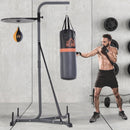 Freestanding Duo Punch Training Punchbag Sandbag  Adjustable Height Home Agility Training Steel Frame