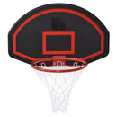 HOMCOM Basketball Hoop Backboard and Red Rim Combo Kit w/ PE Net for Kids and Adults Door Wall Room Backetboard