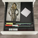 Vinsetto Mobile Vertical File Cabinet Lockable Metal Filling Cabinet with 3 Drawers and Anti-tilt Design