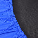 HOMCOM Trampoline Aerobic Rebounder Indoor Outdoor Fitness Round Jumper 91cm, Compact, w/ Sponge Edge, Blue Compact