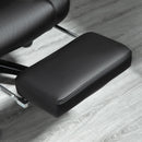 Vinsetto Executive Home Office Chair Swivel High Back Recliner PU Leather Ergonomic Chair, with Footrest, Wheels, Adjustable Height, Black Recliner, w/ Foot Rest