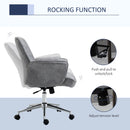 Vinsetto Swivel Computer Office Chair Mid Back Desk Chair for Home Study Bedroom, Light Grey Home