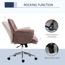 Vinsetto Swivel Computer Office Chair for Home Study Bedroom - Red