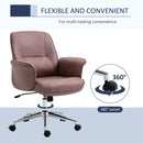 Vinsetto Swivel Computer Office Chair for Home Study Bedroom - Red
