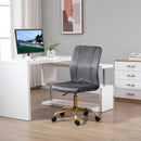 Vinsetto Office Chair Velvet Cover Desk Chair Ergonomic Computer Chair with 360-¦ Swivel Wheels and Height Adjustable w/