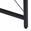 L-Shaped Corner Black Desk Computer Desk Table For Home Office Workstation with Steel Frame