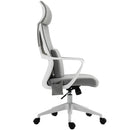 Vinsetto Office Swivel Chair Lumbar Massage Armchair w/ Adjustable seat & headrest height - Grey