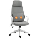 Vinsetto Mesh Office Chair & Massage Pillow Ergonomic Adjustable Height Headrest w/ Wheels High Back Armrest Rocking Home Study