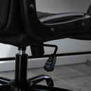 Vinsetto Massage Office Chair High Back with Armrest PU-Padded Vibration Executive Chair with Adjustable Height and Built-in Lumbar Support Black w/
