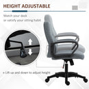 Vinsetto Office Chair with Massager Lumbar High Back Ergonomic Support Office 360-¦ Swivel Chairs Adjustable Height Backrest Grey 2-Point Massage