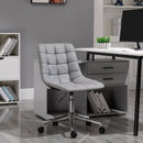 Vinsetto Ergonomic Office Chair Desk Chair with Adjustable Height Soft Breathable Fabric 360-¦ Casters, Grey Casters