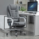 Vinsetto Massage Office Chair Computer Swivel Rolling Task Chair with Retractable Footrest & Height Adjustable Comfortable with Armrests w/