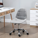Vinsetto Ergonomic Office Chair with Adjustable-á Height and Wheels Velvet Executive Chair Armless for Home Study Bedroom Office Grey