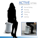 Vinsetto Lift Wobble Stool Home Office Desk Chair 360-¦ Swivel Tilting Adjustable Height Seat for Active Sitting