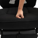Vinsetto Swivel Mesh Back Office Chair with Retractable Footrest High Back Adjustable Height - Black