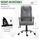 Vinsetto Office Chair W/High Back, PU Leather-Grey