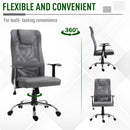Vinsetto Office Chair W/High Back, PU Leather-Grey