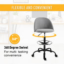 Vinsetto Padded Polyester Tall Design Office Chair Grey