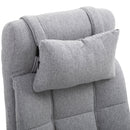 Vinsetto Ergonomic Office Desk Chair Adjustable Height Rolling Swivel w/Armrest Light Grey