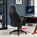 Vinsetto PU Leather Upholstered Adjustable-Sit Home Office Chair White/Black
