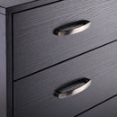 L Shape Computer Desk Table Workstation Home Office Drawer Shelf File Cabinet-Black