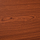 86.5H x 170L x 140W cm Steel MDF Top L-Shaped Corner Desk w/ Keyboard Tray Brown