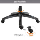 Vinsetto Executive Office Chair Sleek Ergonomic PU Leather 360° Rotation w/ Headrest in Black