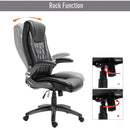 Vinsetto Executive Office Chair Sleek Ergonomic PU Leather 360° Rotation w/ Headrest in Black