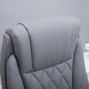 Vinsetto Executive Office Chair Sleek Ergonomic PU Leather 360-¦ Rotation w/ Headrest in Grey
