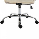 Vinsetto Office Chair High Back, 360-¦ Swivel, PU Leather-Beige