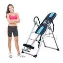 Foldable Gravity Inversion Table Back Therapy Fitness Exercise Bench-Silver