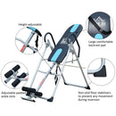Foldable Gravity Inversion Table Back Therapy Fitness Exercise Bench-Silver