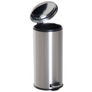 HOMCOM 30L Pedal Bin, 29.2 cm-Black/Silver