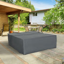 Outsunny Outdoor & Garden Furniture Rectangular Dining Set Cover Water UV Resistant Protection Oxford Fabric - Grey