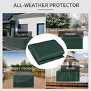 Outsunny  Garden Furniture Rectangular Water UV Resistant  Cover - Green