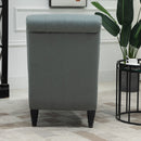 Tufted Chaise Longue Modern Recliner Upholstered Leisure Sofa Chair with Pillow for Living Room, Bedroom, Grey