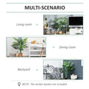 HOMCOM Artificial Palm Tree Decorative Plant 18 Leaves with Nursery Pot Fake Faux 125cm height