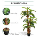 Outsunny Artificial Fern Tree Decorative Plant 36 Leaves with Nursery Pot, Fake Plant for Indoor Outdoor D+®cor, 150cm in Pot