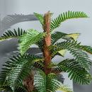 Outsunny Artificial Fern Tree Decorative Plant 36 Leaves with Nursery Pot, Fake Plant for Indoor Outdoor D+®cor, 150cm in Pot