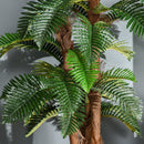 Outsunny Artificial Fern Tree Decorative Plant 36 Leaves with Nursery Pot, Fake Plant for Indoor Outdoor D+®cor, 150cm in Pot
