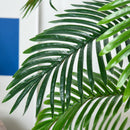HOMCOM Outsunny Artificial Palm Tree Decorative Plant 19 Leaves w/ Nursery Pot Fake Tropical Tree Indoor/Outdoor décor 120 cm
