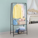 Clothes Rack, 2-Tier, A Shaped, Steel-Black