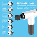 Carmen Massage Cordless Deep Tissue Massager with Carry Case Silver