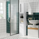 Tall Bathroom Storage Cabinet with Mirror, Freestanding Floor Cabinet Tallboy Unit with Adjustable Shelves, White and