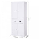 Storage Cabinet Cupboard Drawer Kitchen Pantry Home Organizer Furniture - White