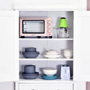 Storage Cabinet Cupboard Drawer Kitchen Pantry Home Organizer Furniture - White