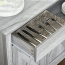 Farmhouse Barn Door Sideboard - Grey